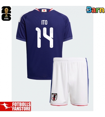 Japan Junya Ito #14 Hemmatröja Barn VM 2026 Kortärmad (+ Korta byxor)